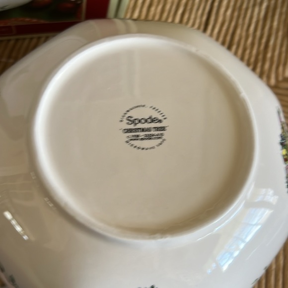 Spode Christmas Tree 8” Octagonal Bowl - NWT NIB - Picture 4 of 6